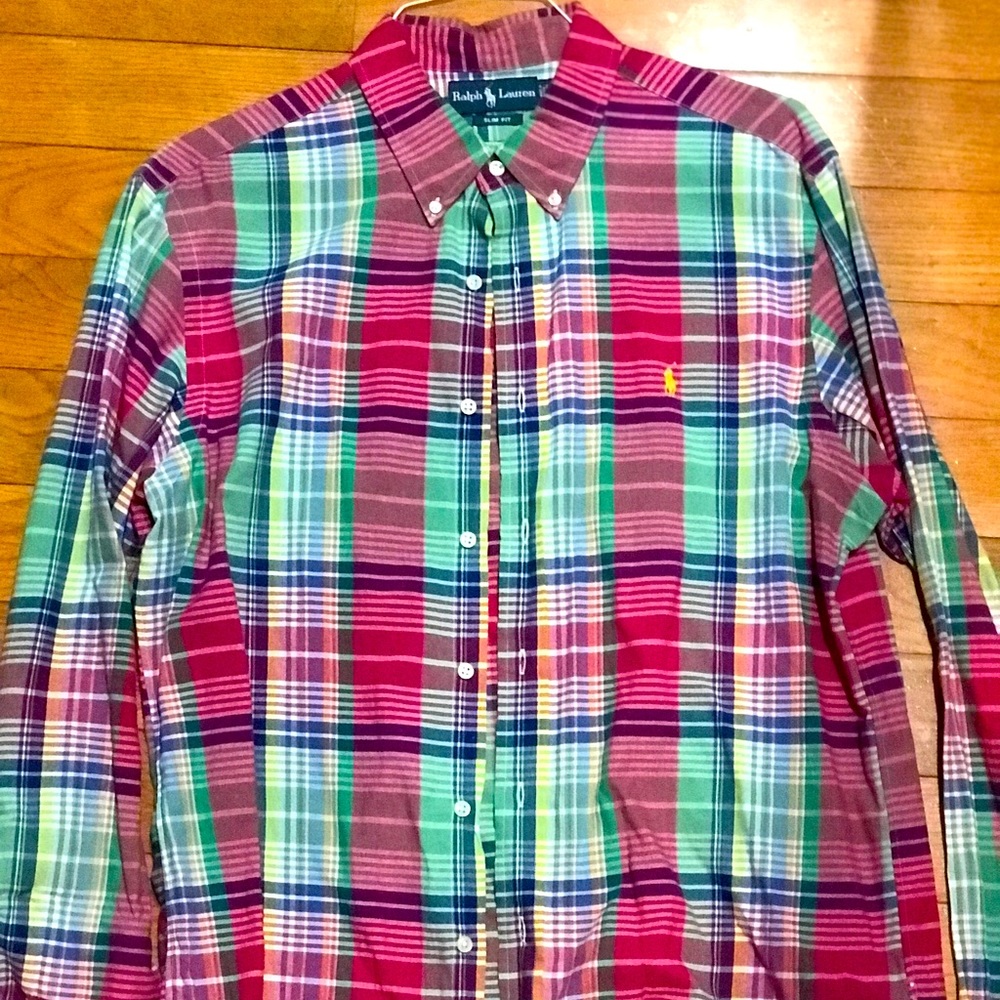 Polo Ralph Lauren Plaid Button Up Oxford - Picture 1 of 1